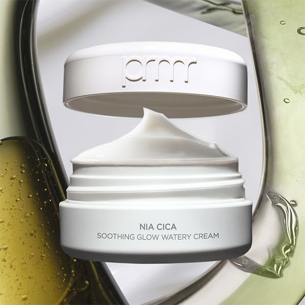 Primera PRMR Niacinamide Cica + B5 Cream – Face Moisturizer with Hyaluronic Acid and Centella, skin barrier repair, korean moisutrizer with panthenol, Redness relief and hydrating