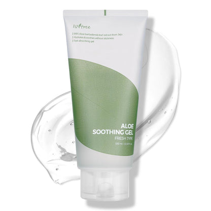 IsNtree Aloe Soothing Gel – 99% Jeju Aloe Vera for Face & Body | Lightweight Gel for Sensitive, Sun-Exposed, or Irritated Skin| Fragrance-Free, Made in Korea