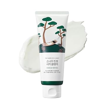 ROUND LAB Pine Calming Cica Cleanser 5.07 Fl Oz Acne Face Wash with Salicylic Acid, BHA & LHA For Sensitive Skin, Soothing Cica + Hydrating Hyaluronic Acid.