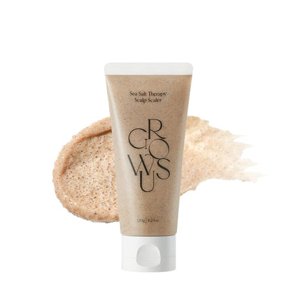 GROWUS Sea Salt Scalp Exfoliator Scrub - Salicylic Acid, Niacinamide, Dexpanthenol, Exfoliating, Deep Cleansing for Itchy, Oily, Greasy Roots and Scalp, No Paraben and Sulfate