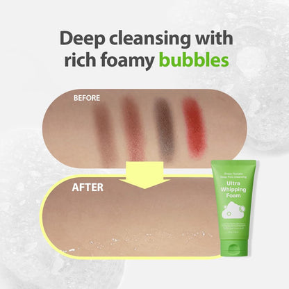 SUNGBOON EDITOR Green Tomato Deep Pore Cleansing Whipping Foam | Korean Foaming Face Wash for Oily Skin | Blackhead Remover & Pore Minimizer | Hydrating Skincare