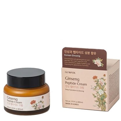 Glamfox Ginseng Peptide Anti-Aging Face Cream- With 86% Ginseng Extract, 9x Peptides, 5x Ceramides