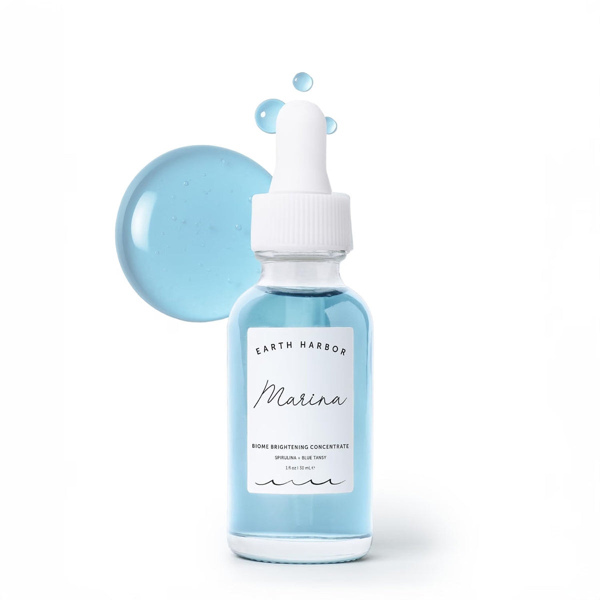 Earth Harbor Marina Biome Concentrate, Squalane & Blue Tansy Facial Serum