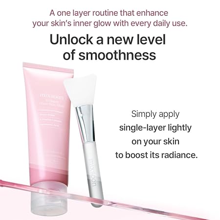 mixsoon Collagen Glass Skin Mask - Hydrating and Firming Collagen Wrapping Peel Off Mask, Low Molecular Face Mask, Radiant Smooth Finish for Glowing Skin