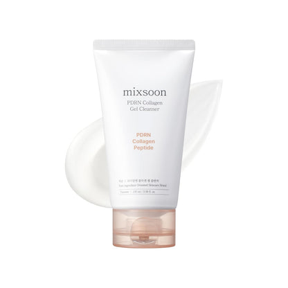 MIXSOON PDRN Collagen Gel Cleanser - Deep Pore Cleansing, Lightweight Daily Gel Cleanser for All Skin Types, Korean Glass Skin Care