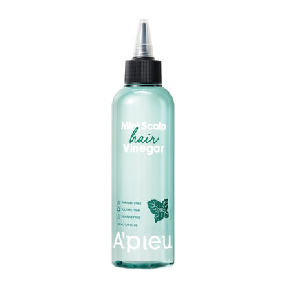 A’PIEU Mint Hair Vinegar Rinse for Cooling, Dandruff & Buildup Removal, Clarifying Scalp Care, Fresh Mint Scent, Detox & Refreshing Treatment, pH Balancing, Korean Hair Care