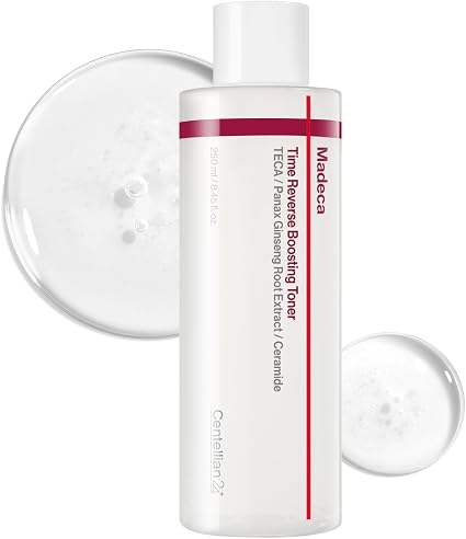 CENTELLIAN 24 Madeca Time Reverse Boosting Toner - Hydrating Skincare Korean face toner with Liposome TECA and ceramides for barrier care, elasticity, Soothing and deep moisture, 8.45 fl oz