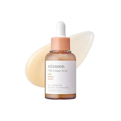 mixsoon PDRN Collagen Serum -Firming, Hydrating and Revitalizing for Face, Lightweight Peptide Hydrating Moisturizer