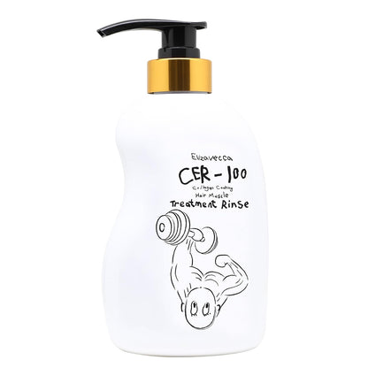 Elizavecca Collagen Coating Hair Treatment Rinse, Moisturizing Conditioner for Dry Damaged Hair