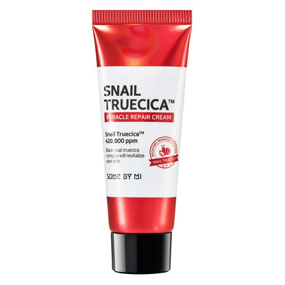SOME BY MI Snail Truecica Miracle Repair Starter Kit- Toner, Serum, Gel Cleanser, Cream - Damaged Skin Solution for Sensitive Skin/Facial Skin Care Set