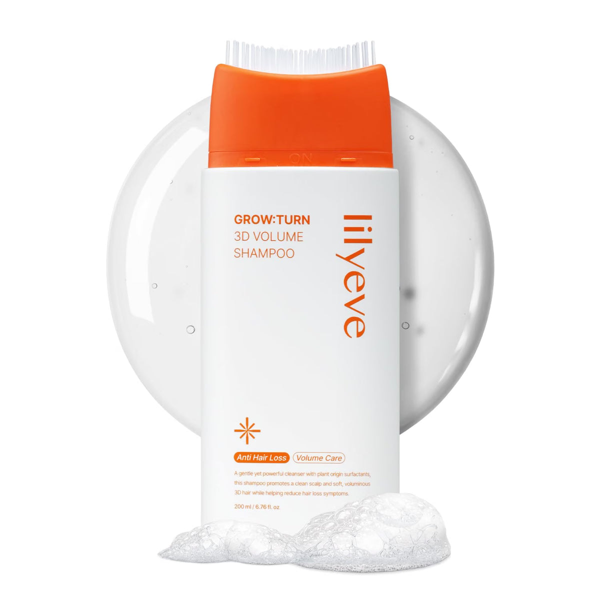 lilyeve GROWTURN 3D Volume Brush Shampoo, Biotin, Hair Growth