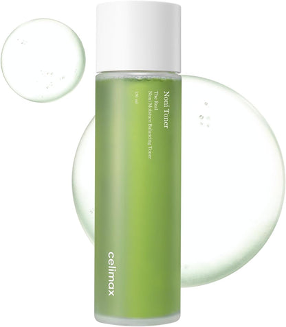 celimax Noni Moisture Balancing Toner, with Noni Extract, Facial Astringent, Hydrating, Exfoliating, for Sensitive Dry Skin, Fine Lines, Korean Skincare