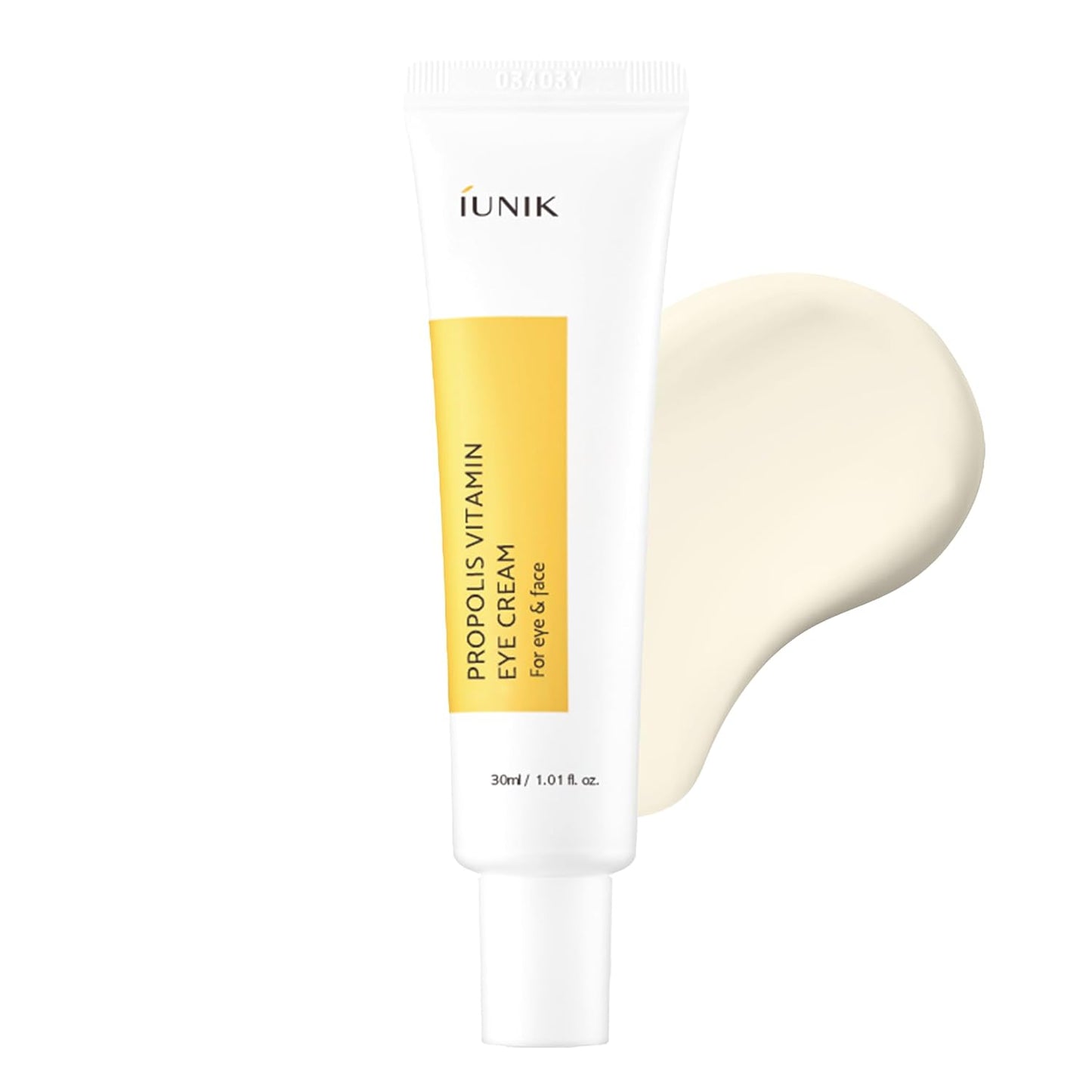 IUNIK Propolis Vitamin Eye Cream – Propolis & Vitamin C Lightweight Cream for Dark Circles, Puffiness & Fine Lines, Korean Skincare