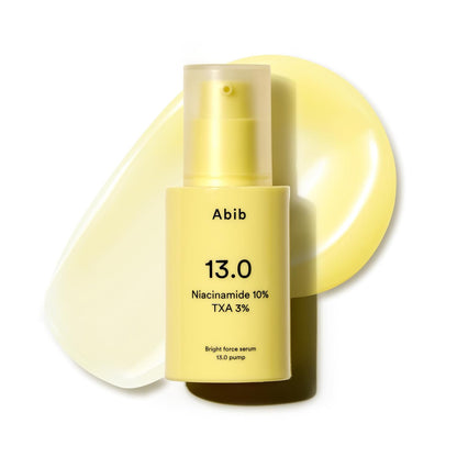 Abib Bright Force Serum 13.0 Pump, 10% Niacinamide + 3% TXA, Brightening Serum for Uneven Skin Tone, Hyperpigmentation, Glass Skin Glow, Korean Skincare
