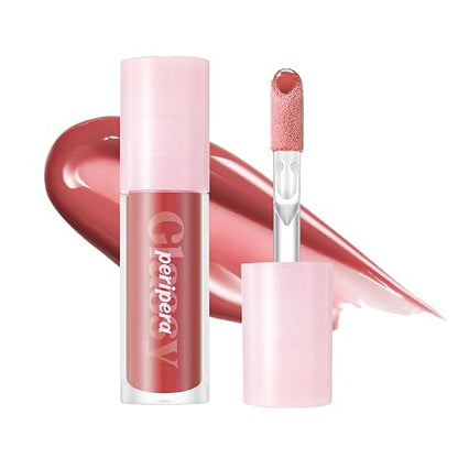 Peripera Ink Glasting Lip Gloss | Non-Sticky, High-Shine Finish | Fuller-Looking Lips, Nourishing Formula | Long-Lasting Wear, Safe for Sensitive Lips, K-Beauty Makeup (016 ALL THAT BERRY)
