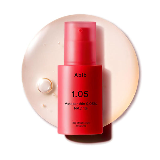 Abib ASTA-NAD Red Effect Serum 1.05 Pump – NAD+ 1% & Astaxanthin 0.05% Anti-Aging Face Serum | 168-Hour Antioxidant Care | Korean Skincare
