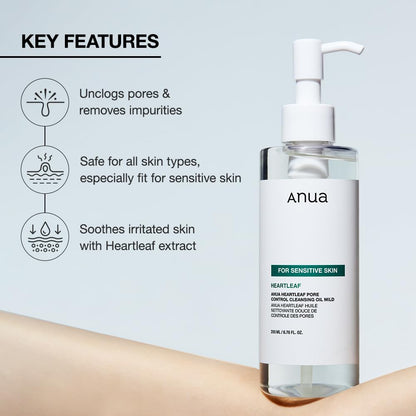 ANUA Heartleaf Pore Cleansing Oil Mild