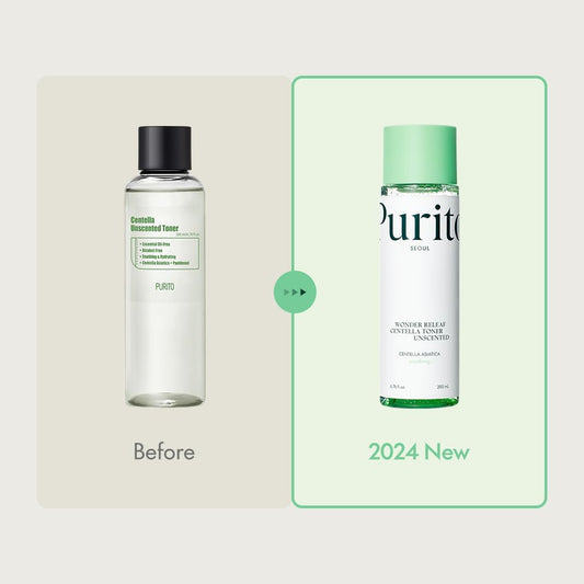 PURITO Seoul Wonder Releaf Centella Toner Unscented - Korean Centella, for Sensitive Skin, Soothing, Facial Toner for face