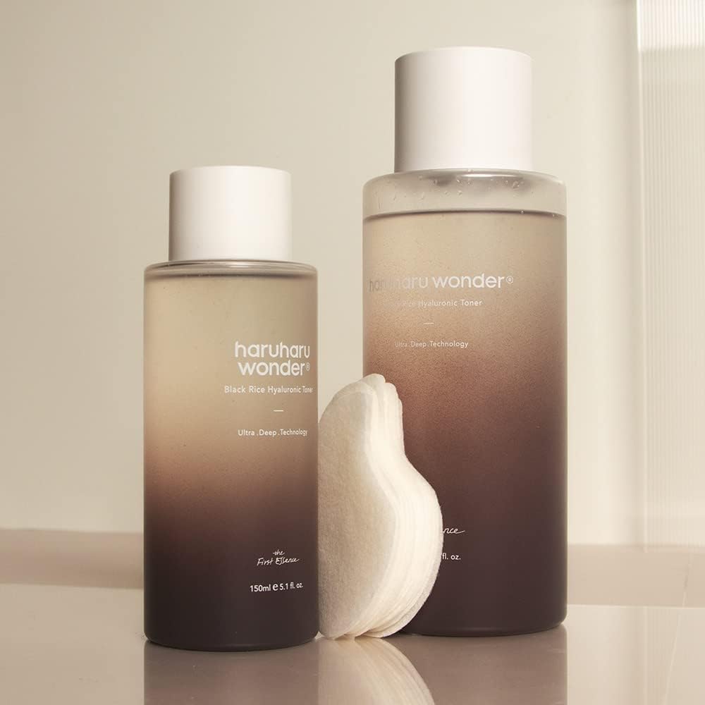 Haruharu Black Rice Hyaluronic Toner, Lavender Scent, Vegan, Toner for Face, Deep Hydration, Glass Skin, Soothing & Moisturizing, Balance Dehydrated Skin, Cruelty-Free, Korean Skin care