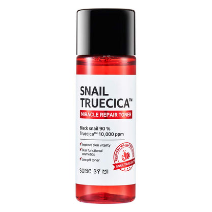 SOME BY MI Snail Truecica Miracle Repair Starter Kit- Toner, Serum, Gel Cleanser, Cream - Damaged Skin Solution for Sensitive Skin/Facial Skin Care Set