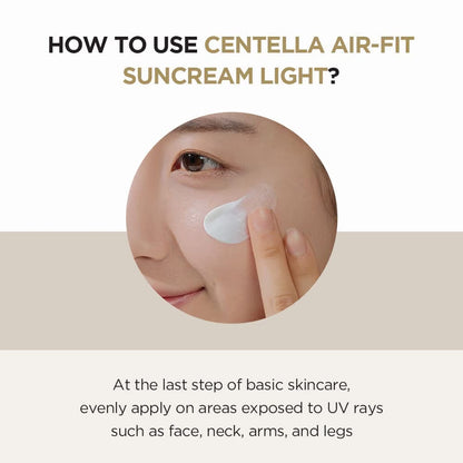 SKIN1004 Madagascar Centella Air-fit Suncream Light