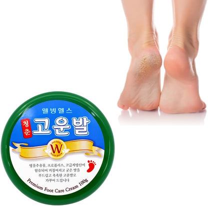 3WB Premium Foot Cream for Dry Cracked Heels Feet Knees Elbows Hands, Foot Dead Skin Cuticle Callus Remover Toenail Softener, Keratolytic Skin Barrier Repair Cream