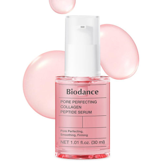 BIODANCE Pore Perfecting Collagen Peptide Serum - Skin Firming & Radiance, Plumping, Pore Care, Makeup Prep Serum for All Skin Types, Korean Skin Care
