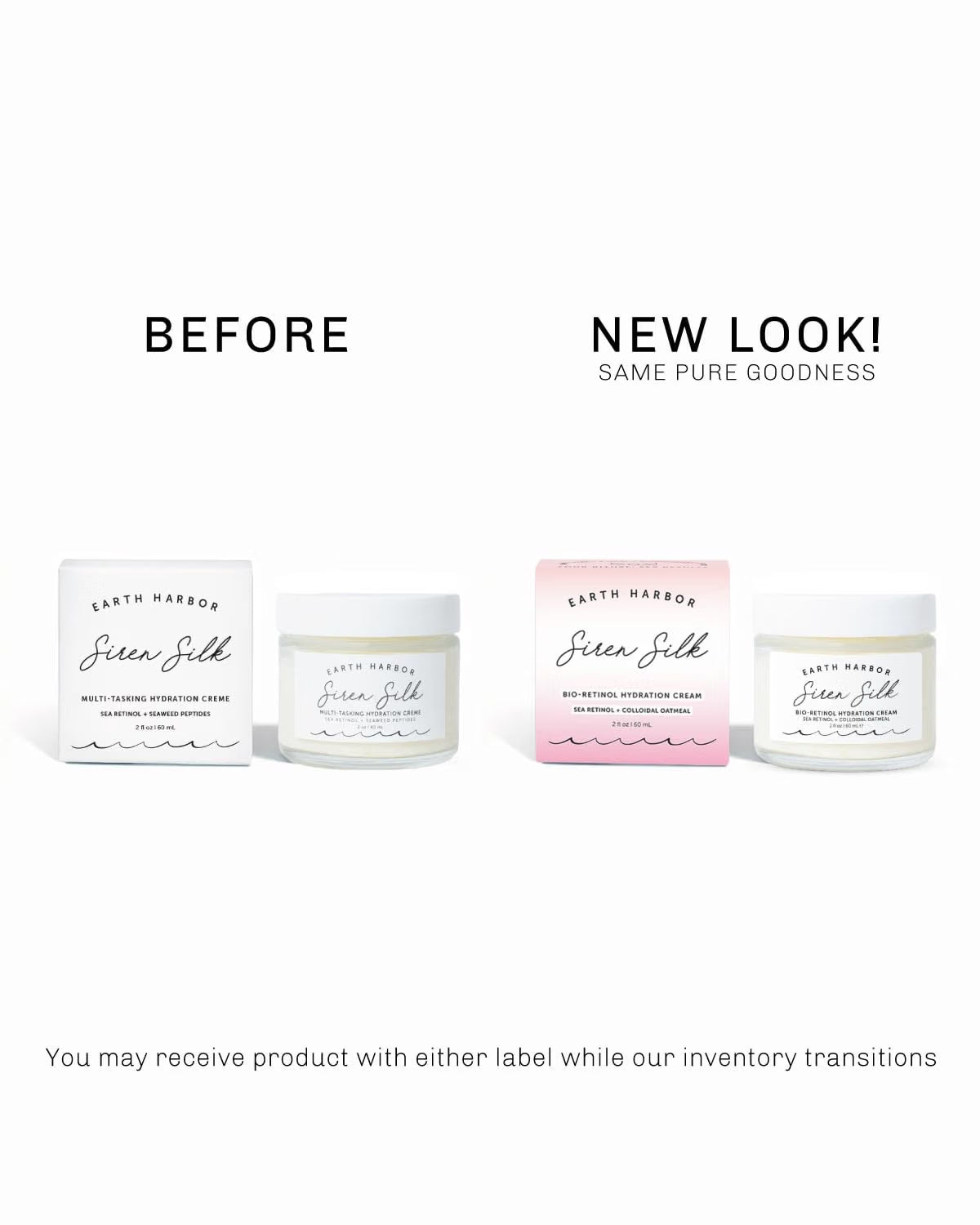 Earth Harbor SIREN SILK Multi-Tasking Hydration Creme Packed with 20 Botanical Actives, Vegan & Cruelty-Free Night Cream with Sea Retinol Alternative for Intense hydration, Fine Lines & Wrinkles