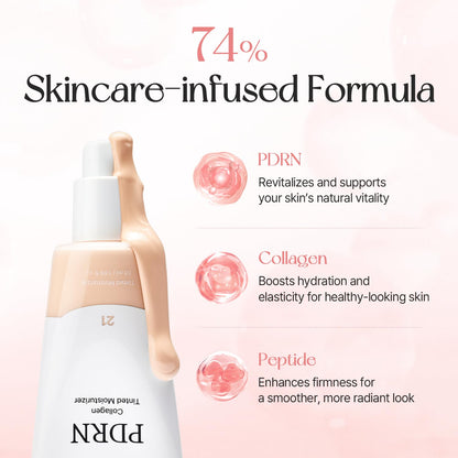 mixsoon PDRN Collagen Tinted Moisturizer Korean Glass Skin (No. 27 Aura) - Skincare-Infused Base with Rice PDRN & Peptides, 24H Vibrant Glow & Luminous Hydration, 10 Shades (Copy)