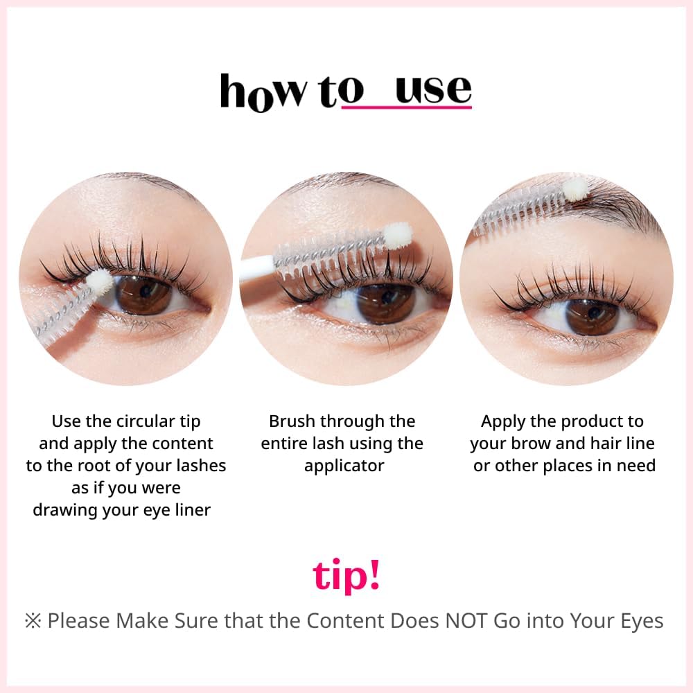 ETUDE My Lash Serum without prostaglandin, korean eye care, Strengthening with Biotin, Ginger extract for Lash health and growth, Non-sticky Mascara Serum, Vegan