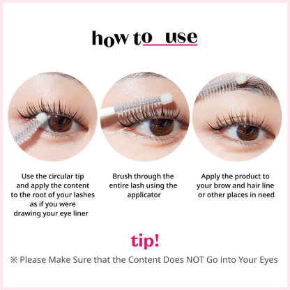 ETUDE My Lash Serum without prostaglandin, korean eye care, Strengthening with Biotin, Ginger extract for Lash health and growth, Non-sticky Mascara Serum, Vegan