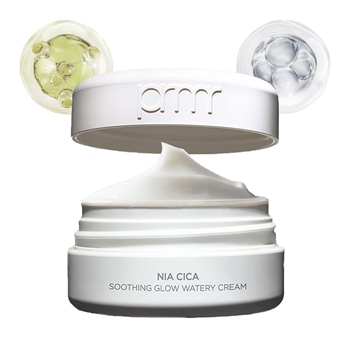 Primera PRMR Niacinamide Cica + B5 Cream – Face Moisturizer with Hyaluronic Acid and Centella, skin barrier repair, korean moisutrizer with panthenol, Redness relief and hydrating