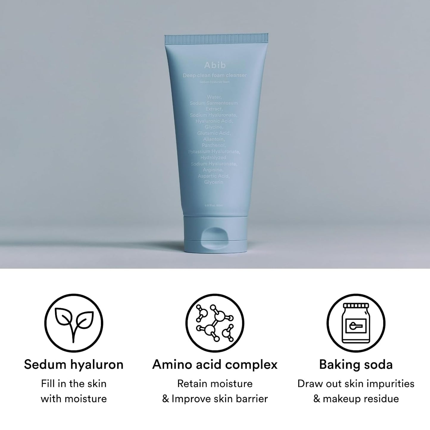 Abib Deep Clean Foam Cleanser Sedum Hyaluron Foam