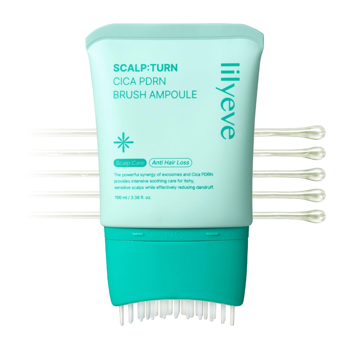 lilyeve SCALPTURN Cica PDRN Scalp Serum with Built-In Brush