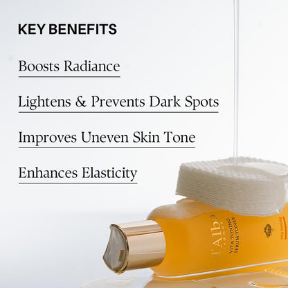 d'alba Piedmont White Truffle Vita Toning Serum Toner, Glass Skin with Double Vitamin Skincare, Face Moisturizer