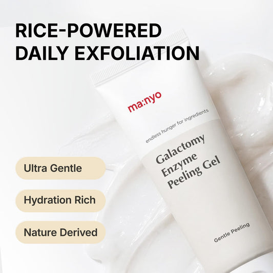 MANYO Galactomy Enzyme Peeling Gel, Face and Body Scrub, Dead Skin Remover, Blackhead Remover, Korean Exfoliating Gel, Korean Skin Care