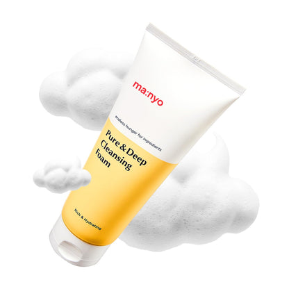 MANYO Pure & Deep Cleansing Foam, Facial Cleanser, for Double Cleansing, Pore Cleaner, Blackhead Remover, Acne Face Wash, Korean Skin Care