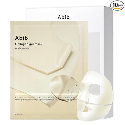 Abib Vegan Collagen Gel Mask Jericho Rose Jelly (1 mask)- I Korean Vegan Collagen, Cooling Nourishing Hyaluronic Acid Hydrogel Face Mask