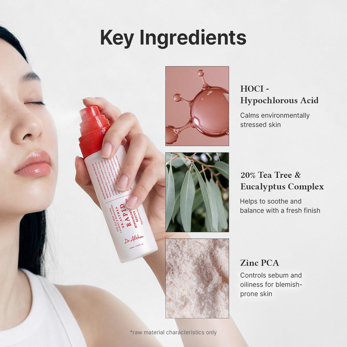 Dr.Althea Rapid Hypochlorous Acid Rescue Mist, Korean Skin Care