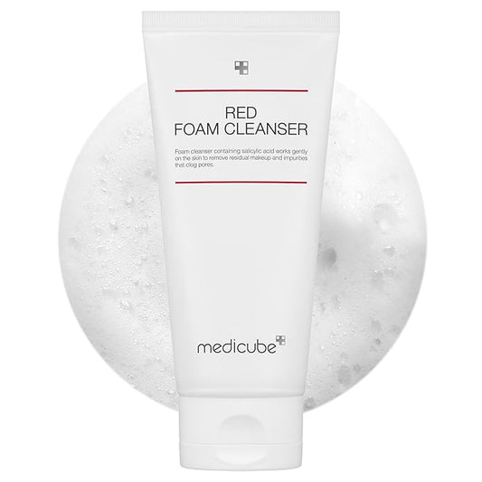 medicube Red Foam Cleanser - Daily Gentle Cleansing Foam for Sensitive & Troubled Skin, Deep Cleansing Impurities & Excess Sebum Control