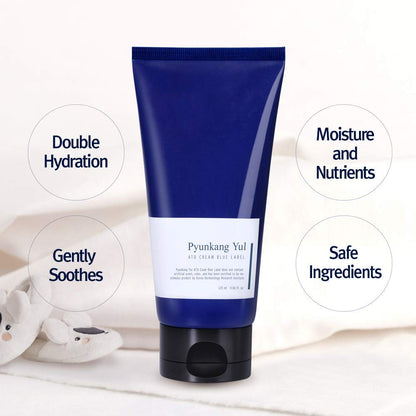 Pyunkang Yul PKY ATO Cream Blue Label - Long lasting Strong Moisture and Nutrients Hyaluronic Acids, Natural Safe Ingredients Ceramide Skin Barrier from Double Hydration Baby Lotion