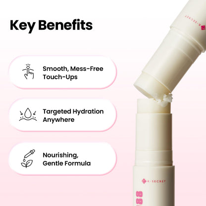 K-SECRET SEOUL 1988 Collagen Multi Balm, Multi-Area Balm Stick for Hydrated & Radiant Skin, 7-Type Collagen Complex, Plant-Derived Oils & Butters, and Plum, Korean Skincare