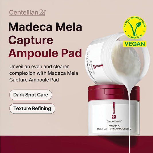 CENTELLIAN 24 Madeca Mela Capture Ampoule Pad, TECA Tone Care (60 Pads)