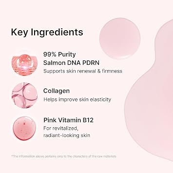 medicube Salmon DNA PDRN Pink Vitamin Coated Sheet Mask (1 mask)-Sheet Mask for Hydration, Firming, and Balanced Skin - Luxurious At-Home Care, Korean Skin Care, 0.77oz