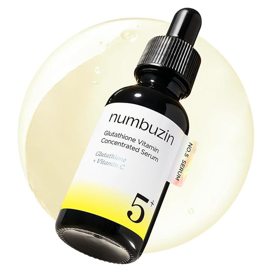numbuzin No.5 Vitamin Concentrated Serum - Dark Spot Care, Glutathione & Vitamin Serum, Tranexamic Acid 4%, Niacinamide 5%, for a Radiant-Looking Glow