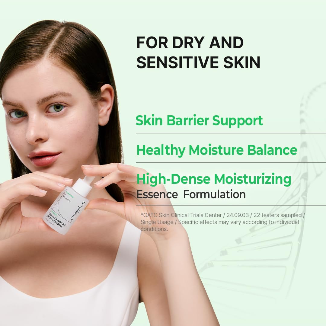 Zipiderm EGF Skin Barrier Serum, Lightweight Hydro Ampoule
