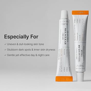 Dr.Althea Melaclear Cream, Korean Vegan Skin Care, 0.70 Fl Oz Tranexamic Acid (TXA) & Niacinamide to Help Refine Uneven Skin Tone, Face Moisturizer for Dark Spot & Hyperpigmentation Care
