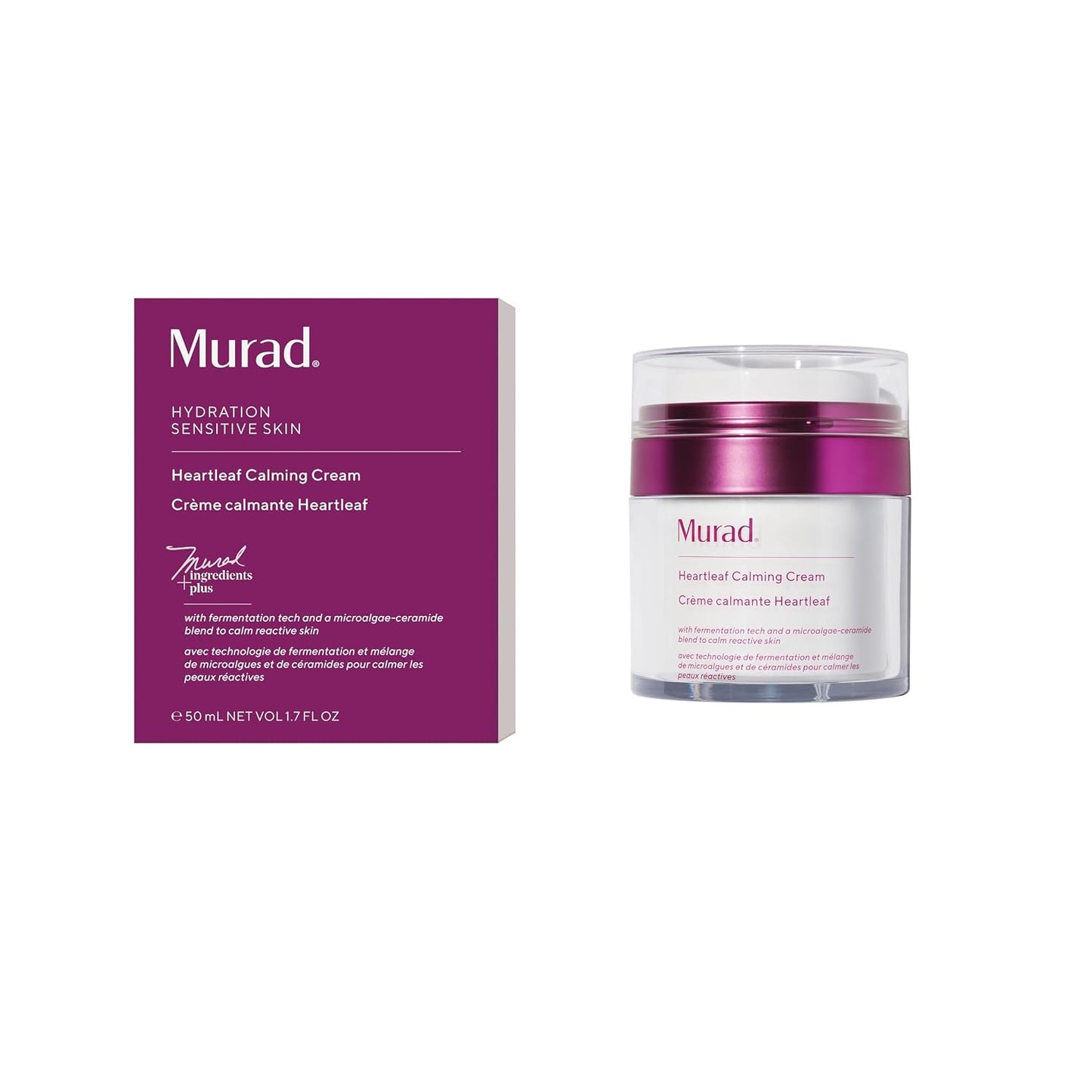 Murad Heartleaf Calming Cream – Gentle Moisturizer with Heartleaf for Irritated, Sensitive or Eczema-Prone Skin to Stabilize, Soothe, and Soften All Day