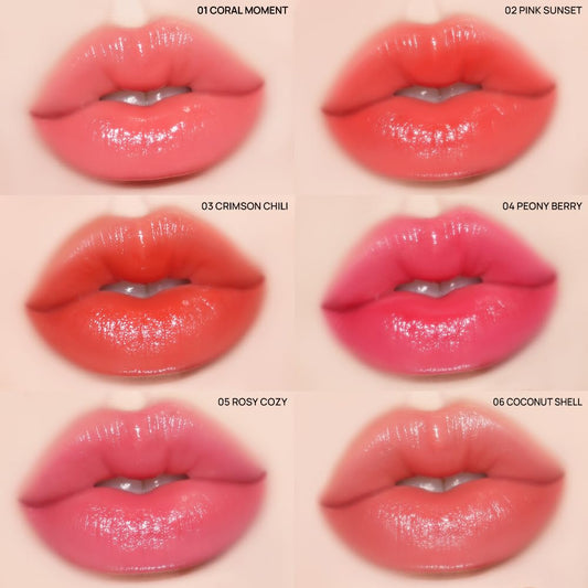 YNM Candy Gloss Balm, 06 COCONUT SHELL K-beauty, Tinted, Color Lipstick Balm, Glossy, Moisture, korean, Jelly lips, Non-Sticky and Long-lasting