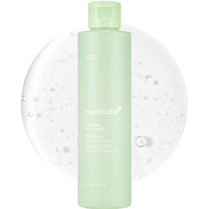 medicube Exosome CICA Toner - Daily Soothing Toner with Exosome CICA, Heartleaf, Tea Tree, 12 Kinds of CICA, Low Irritation, Sebum Care Korean Skin Care, for Stressed Skin